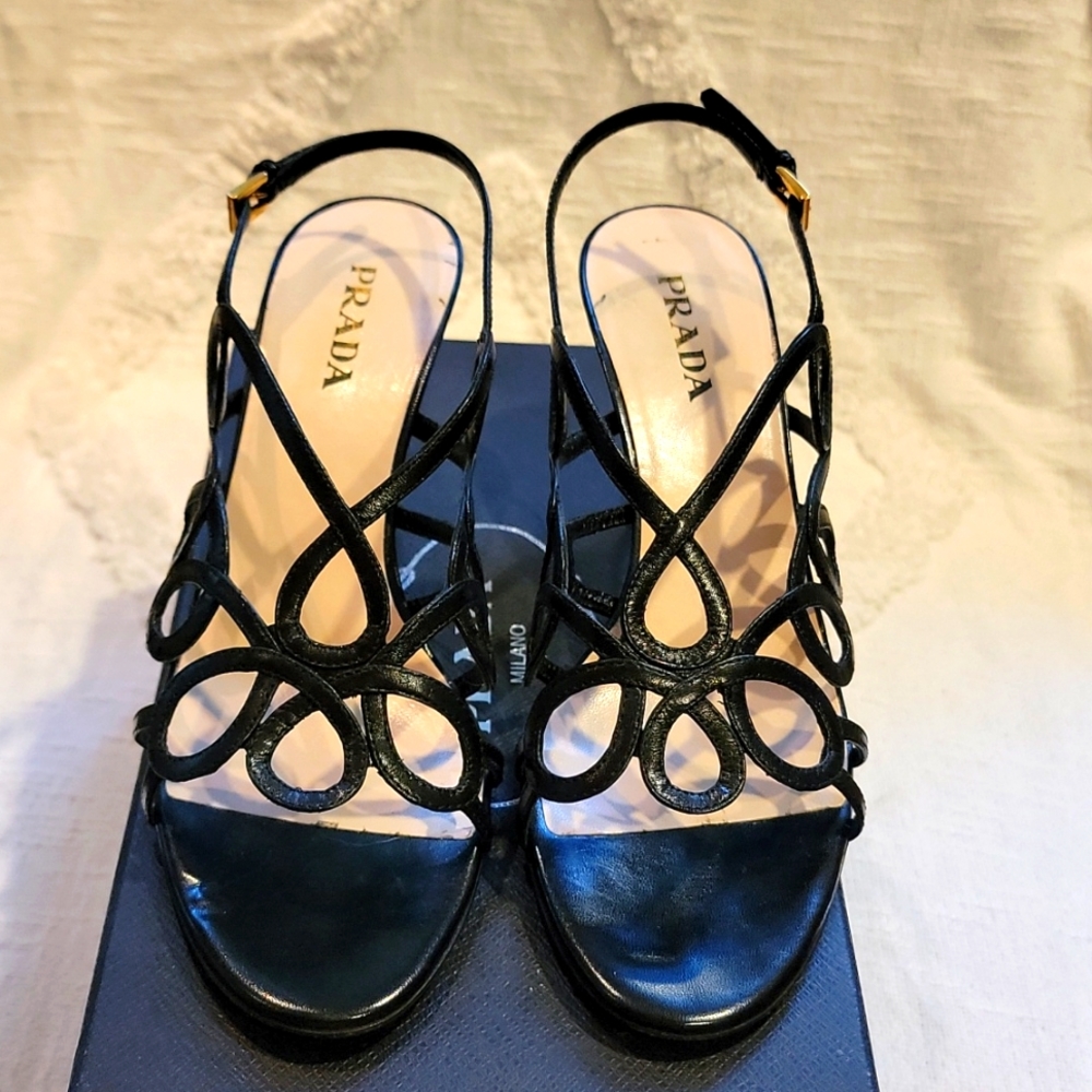 Prada Capretto Arabes Nero